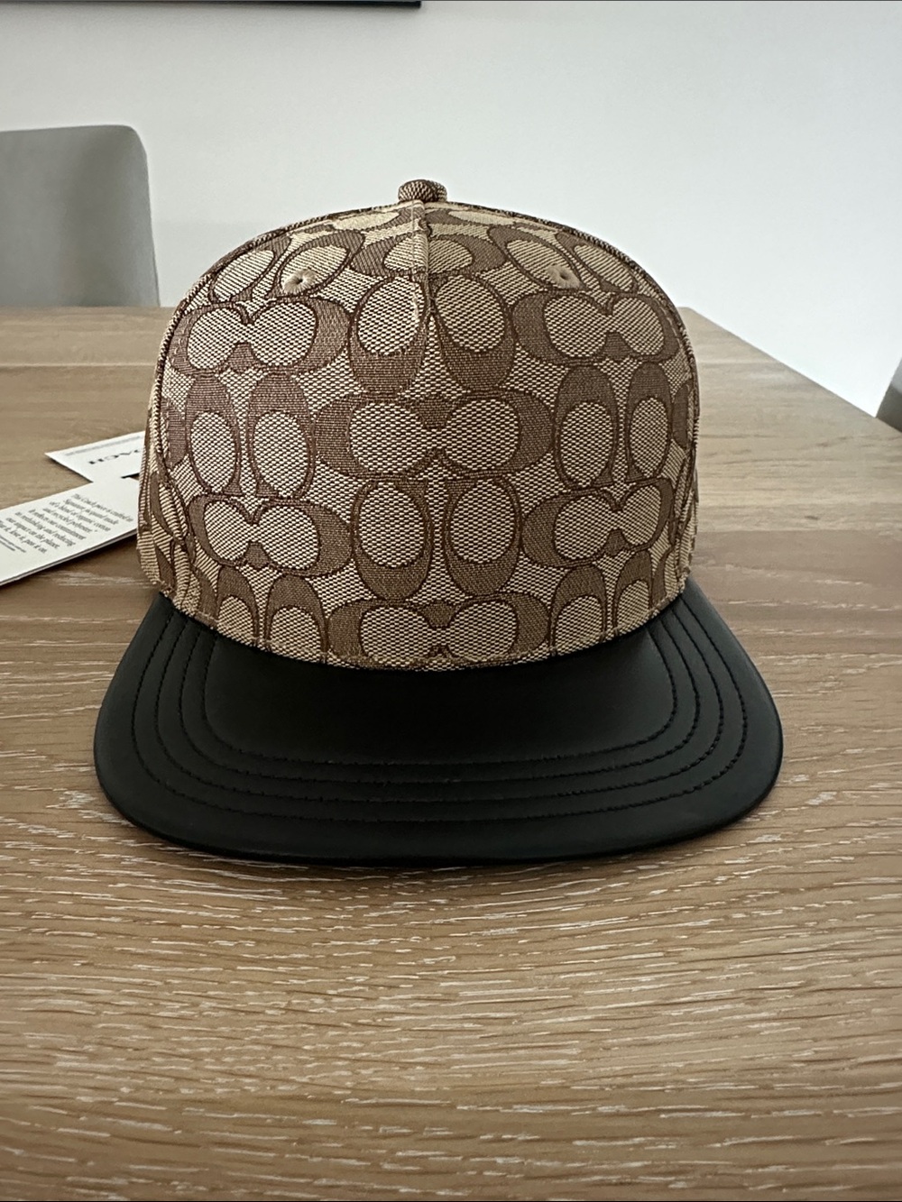 Coach Signature Canvas Baseball Cap in Brown/Tan - Picture 1 of 5